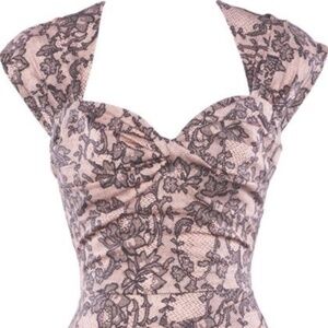 NWT - Gorgeous Alicia Estrada Stop Staring "The Love Dress" in Pink Lace - S